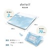 3 Pocket Clear Pouch, Clear, Gray