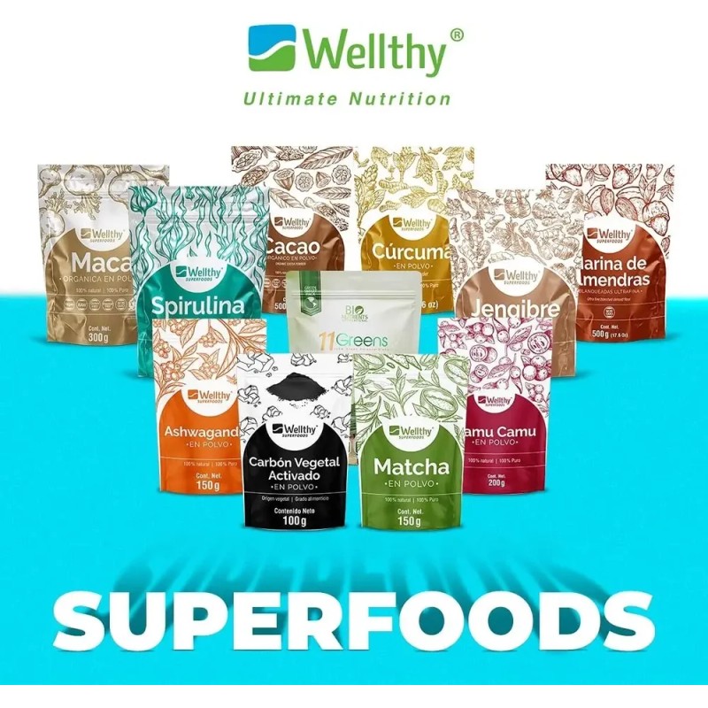 Wellthy Superfoods Spirulina 350g