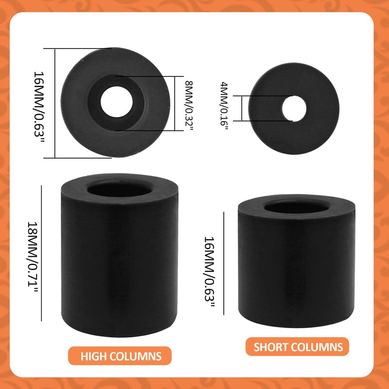 Litoexpe 12 Pcs 3D Printer Silicone Solid Bed Mounts, 3D