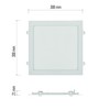 EMOS LED Panel 18 W Square 1500 lm Recessed Ceiling