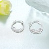 Dachshund Earrings 925 Sterling Silver Weiner Dog Hoop Earrings Cute