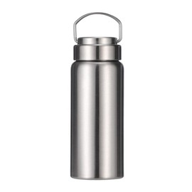 CDJ 16 oz Vacuum Insulated Stainless Steel Water Bottle with Handle, Leak-Proof Double Walled Water Bottle, Reusable and Portable, Metal Water Bottle for School, Hiking, Camping