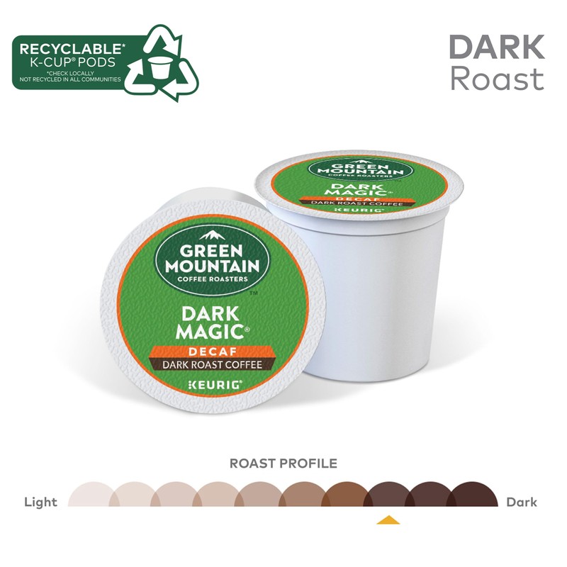 Green Mountain Coffee Roasters Dark Magic Decaf Keurig Single-Serve K-Cup