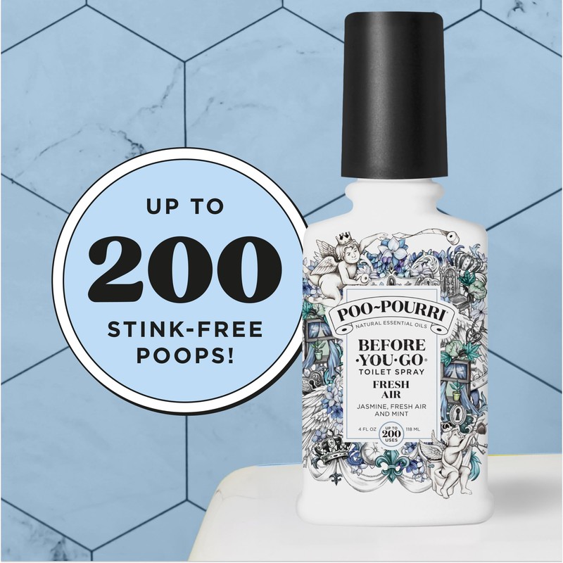 Poo-Pourri Before-You-Go Toilet Spray, Fresh Air, 4 Fl Oz, Up
