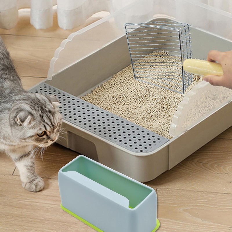 MUYG Stainless Steel Cat Litter Scoop,Cat Litter Scooper with Solid