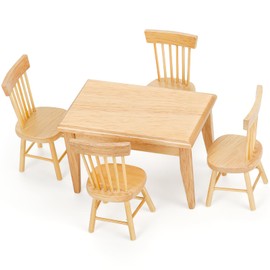 Dollhouse Furniture, Miniature Table and Chairs Miniature Furniture Gnome Table Gnome Furniture Dollhouse Accessories Gnome Chair Miniature Table Baking Accessories