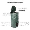 2 Pack Organic Compost Bags 15 Gallon 34 Gallon Garden