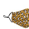 Reusable Washable 3 Layers Cotton Cloth - Yellow - Leopard