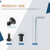 Jersvimc 10 Pair(20 Piece) M6x16mm Hex Drive Socket Cap Bolt
