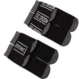 Groom Socks Groomsmen Socks Men Wedding Day Socks Groomsmen Proposal Gifts Bachelor Party Gifts (Groomsmen+the groom)