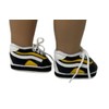 Doll Clothes Superstore Black Athletic Shoes Fits 18 Inch Girl
