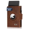 Marc Peter® Chicago Leather Push Air Slim Wallet, Airtag Wallet