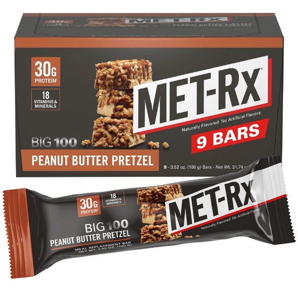 MET-Rx Big 100 Colossal Protein Bars, Great as Healthy Meal