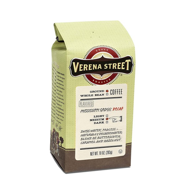 Verena Street 10 Ounce Ground, Swiss Water Process Decaf, Mississippi