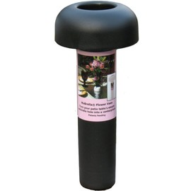 NoBrella Flower Vase Patio Table Umbrella Hole Insert, Black