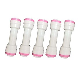 YZM 1/4" Quick Connect Check Valve for RO Pure Water Reverse Osmosis System (5, straight 1/4 X 1/4)