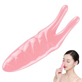 PAVIKE Snail Cassa, Plate, Scalp Massage, Nose Heightening Goods, Improves Nose Muscles, Nose Muscles, Flushes Nostrils, Face, Easy Operation, Convenient to Carry, For Travel, Pink for Home Use