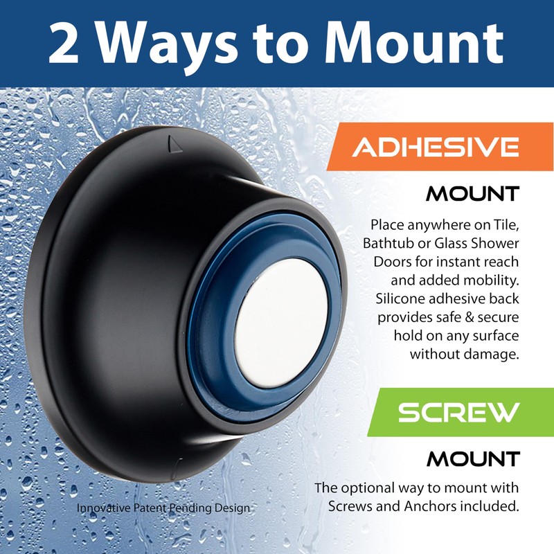 Magnetic Docking Go-Anywhere Wall Bracket for Magneton Hand Shower &