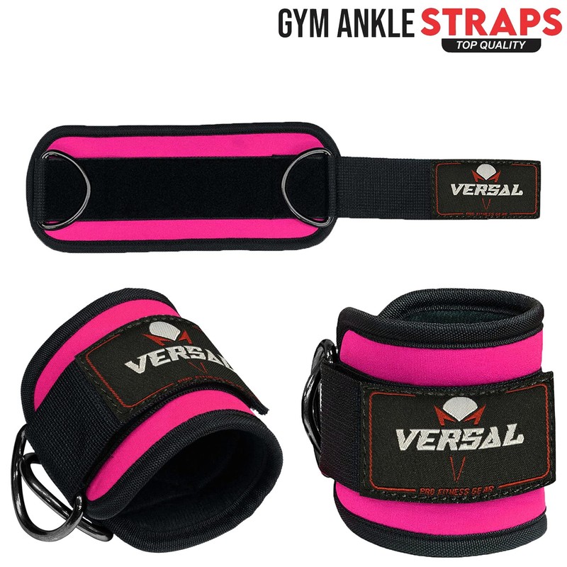 VERSAL Ankle Straps for Cable Machines Attachment Gym Ankle Cuff