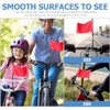 Happyyami 2pcs Bicycle Motorcycle Handlebar Flagpole Stand Racing Outdoor Flag