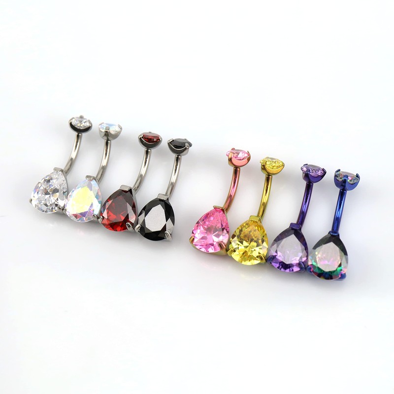 limerencia G23 Titanium Belly Button Rings hypoallergenic medical implant grade