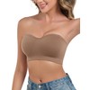 ANGOOL Women's Strapless Bra Without Underwire Push Up Bra Without