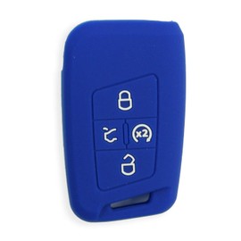 Solid Silicone Rubber Remote Cover for Volkswagen Tiguan 2018 -2024 (Blue)