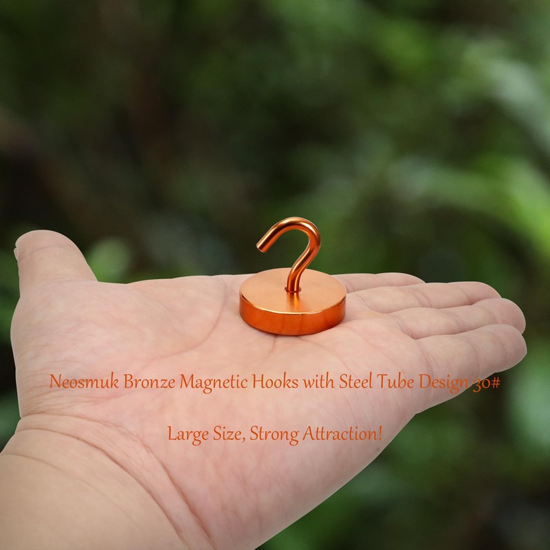 Neosmuk Magnetic Hooks Heavy Duty,100lb Super Strong Magnet with Hooks