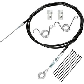 HIAORS 71 inch Throttle Cable for Go Kart Predator 212cc 196cc GX160 GX200 6.5hp Manco 8252-1390 ASW Kandi Yerf Dog Go Cart Parts with Throttle Pedal Brake and Return Spring Cable Stops