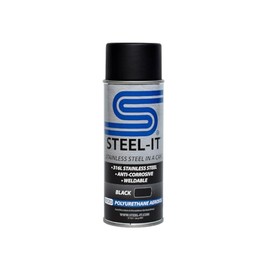 Steel-It Black Polyurethane 1012D (12oz Spray Can)