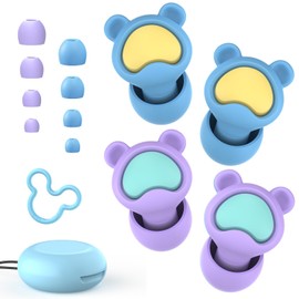 Quietide Kids Earplugs (6-12 Years Old) Live Earplugs, Cute Kids Earplugs, For Concerts, Festivals, Airplanes, Cinemas, Home, School, Play, Etc. High Sound Sensitivity, Noise Reduction, Small Ear