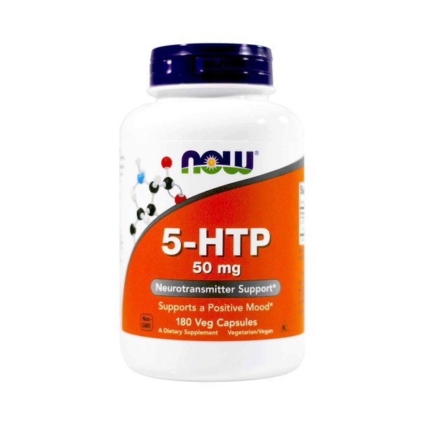 NOW Foods Now Foods 5-htp 50mg, Capsules, 180-Count (2 Pack)