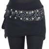 PUREWONDER Cacheur sk22 Women's Lace Wrap Skirt Kidney Warmer, Black