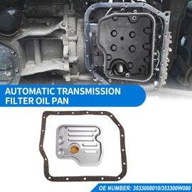 ACROPIX Automatic Transmission Filter Kit CVT Oil Cooler Filter Oil Pan Gasket Kit Fit for Toyota Camry 2004-2009 No.3533008010/353300W080 - Pack of 2
