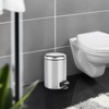 WENKO Cosmetic Pedal Bin Leman Stainless Steel Glossy 3 L