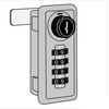 Resettable Combination Lock for Designer Wood Locker