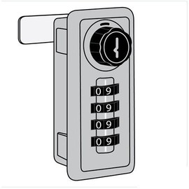 Resettable Combination Lock for Designer Wood Locker