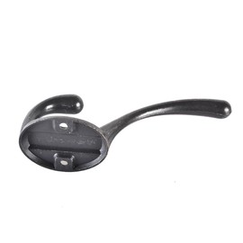 10X CLASSIC ANTIQUE INDUSTRIAL STYLE DOUBLE COAT HOOK CAST IRON HANGER TOP UK