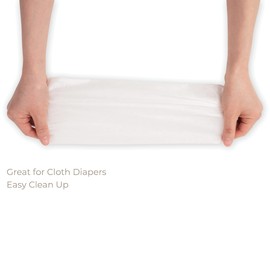 Diaper Liners for Cloth Diapers, 100 Sheets Per Roll of Disposable Liners, Made of Soft Liners Cloth Diapers by Nora's Nursery