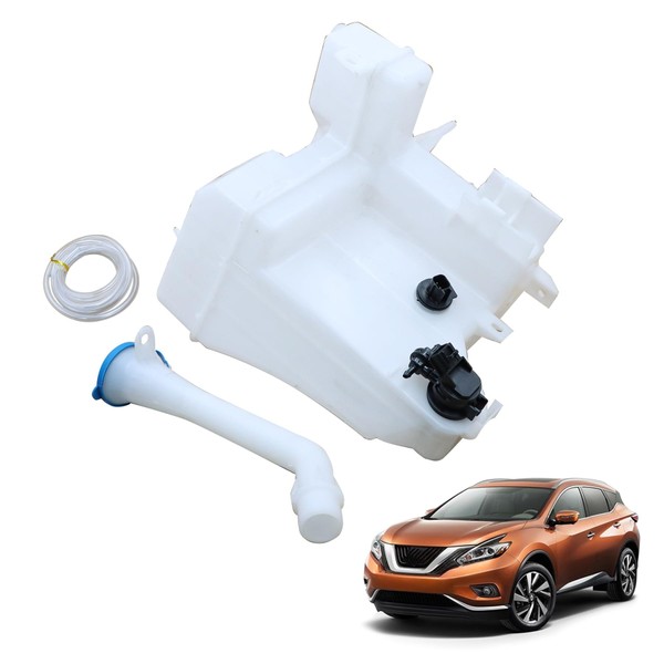 XQSMWF Front Windshield Washer Reservoir with Pump Compatible with Nissan