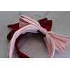 Bow Satin Headband (Pink, 2.5 inch)