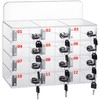 Threan 12 Slot Cell Phone Storage Box, Acrylic Clear Cell