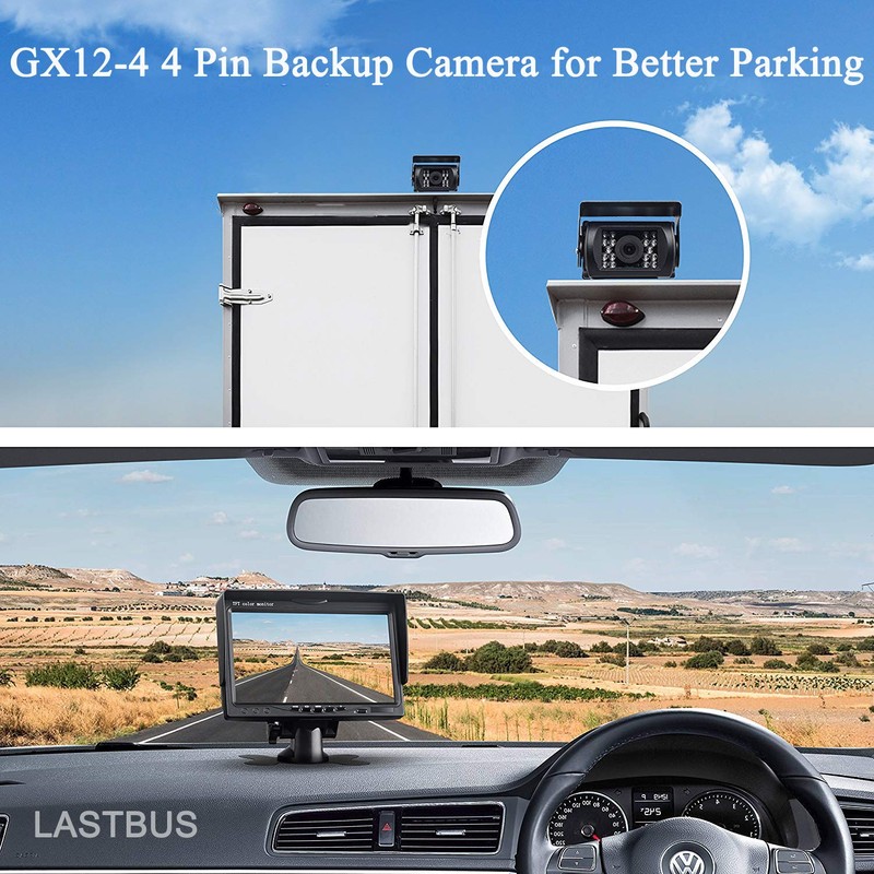 Backup Camera, Reversing Camera, Waterproof Night Vision Wide View Angle