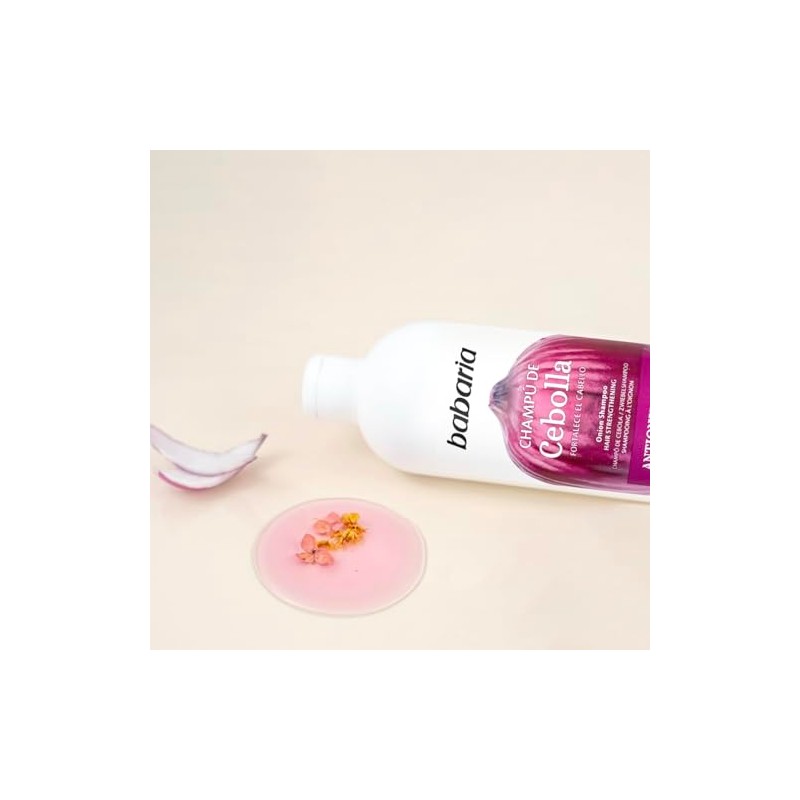 Babaria - Shampoo Anticaida Shampoo de Cebolla Sin Olor y