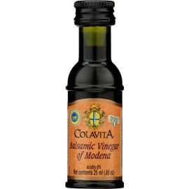 Colavita Mini Sizes - Balsamic Vinegar, Pack of 80 (25ml each, .85oz) Plastic Bottles