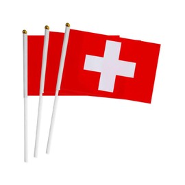 Pack of 20 Swiss Crank Flags Switzerland Mini Flag Portable Flag Switzerland Small Flag Switzerland Mini Flag Switzerland Flag Switzerland Small Flag Switzerland