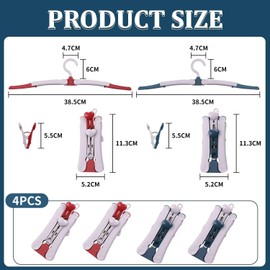 Pack of 4 Love Foldable Clothes Hangers, Travel Hangers, Foldable Travel Hangers for Adults, Portable Hangers, RV Car Hangers, Camping Hook Hangers