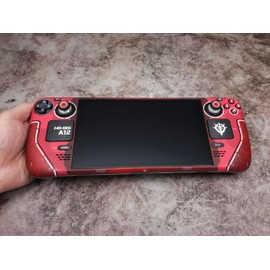 Steam Deck skin, Red Zaku II edition, Full wrapping matte vinyl skin for Steam Deck (Designed by POP SKIN), Compatible with both Steam Deck LCD version and OLED version.