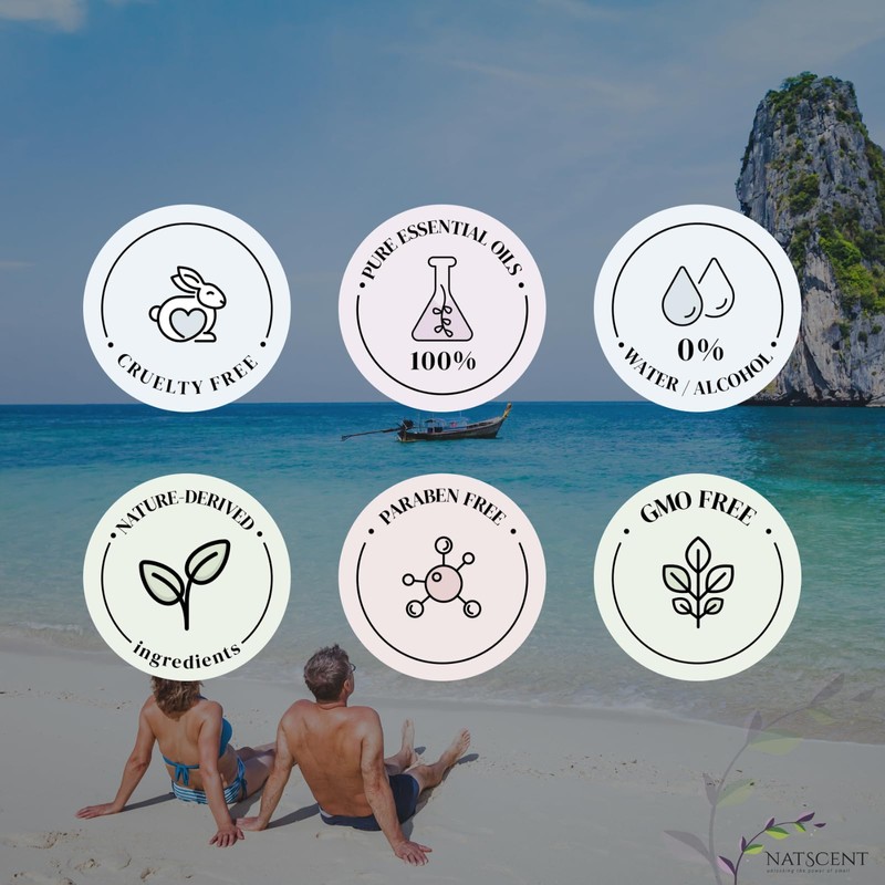 Natscent Fresh Blue Essential Oils for Diffusers for Home, Nature-derived