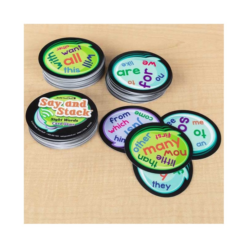 Really Good Stuff Say and Stack Sight Words - 186